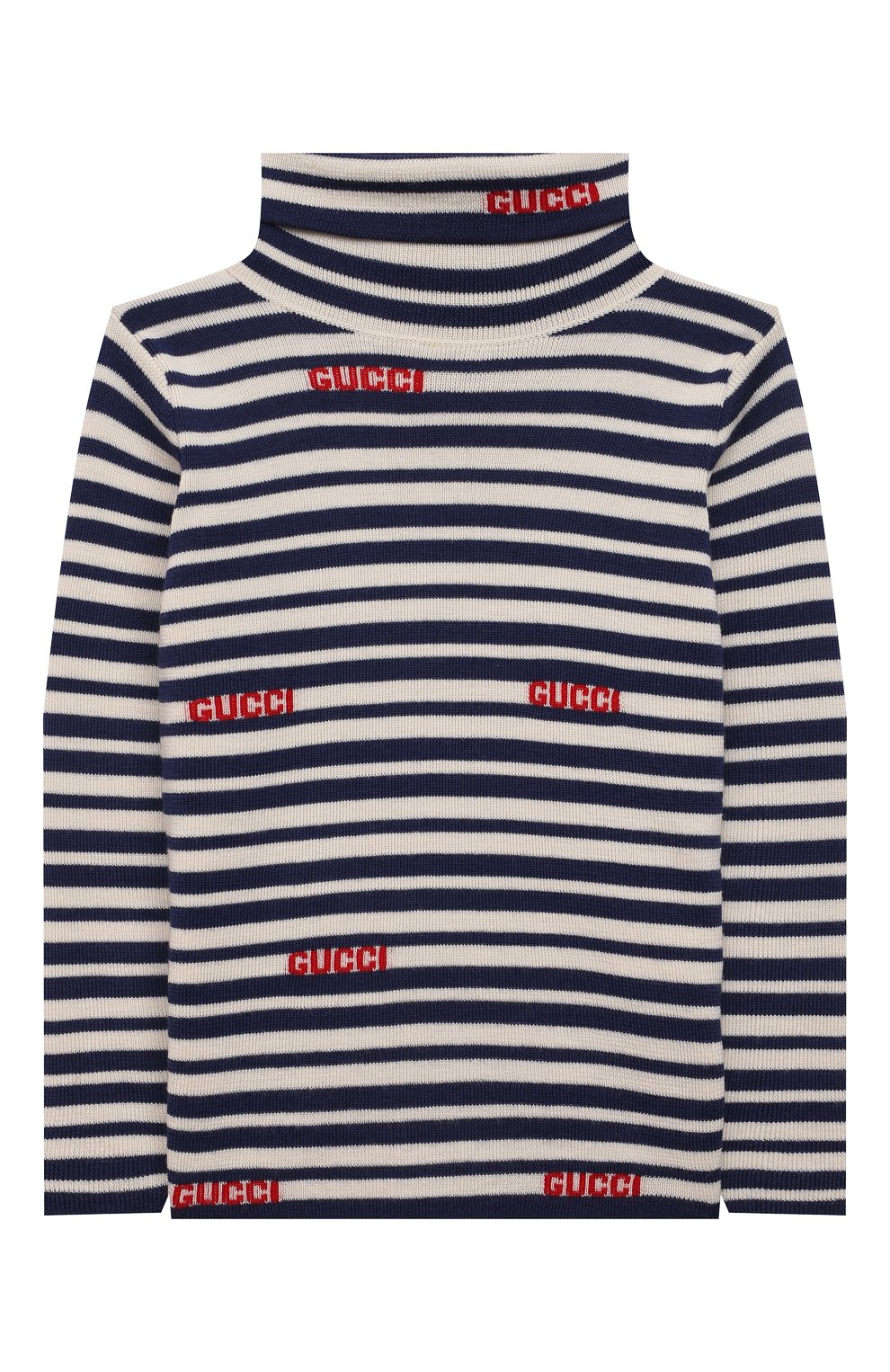 Шерстяная водолазка GUCCI синего цвета по цене 39950 руб., арт. 653628/XKBWL, фото 1 Шерстяная водолазка GUCCI, арт. 653628/XKBWL, фото 1