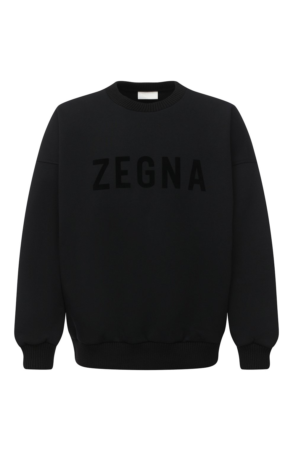 FEAR OF GOD ✖️ ZEGNA コラボ　 ロゴ入り トレーナー Мужской черный хлопковый свитшот ermenegildo zegna x fear of god