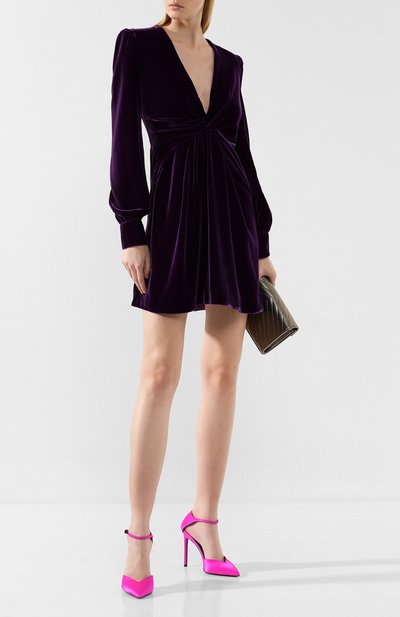 Бархатное платье TOM FORD фиолетового цвета по цене 459500 руб., арт. AB2635-FAX074, фото 2 Бархатное платье TOM FORD, арт. AB2635-FAX074, фото 2