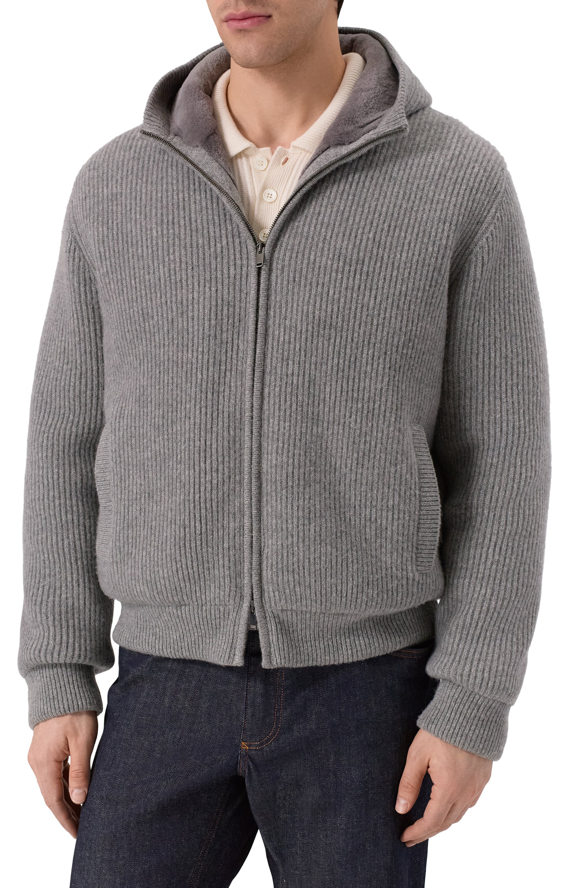 Кашемировый бомбер с подкладкой из норки MVST, арт. FTXTRECK-ES3625-2V/TR-ES3625, фото 3