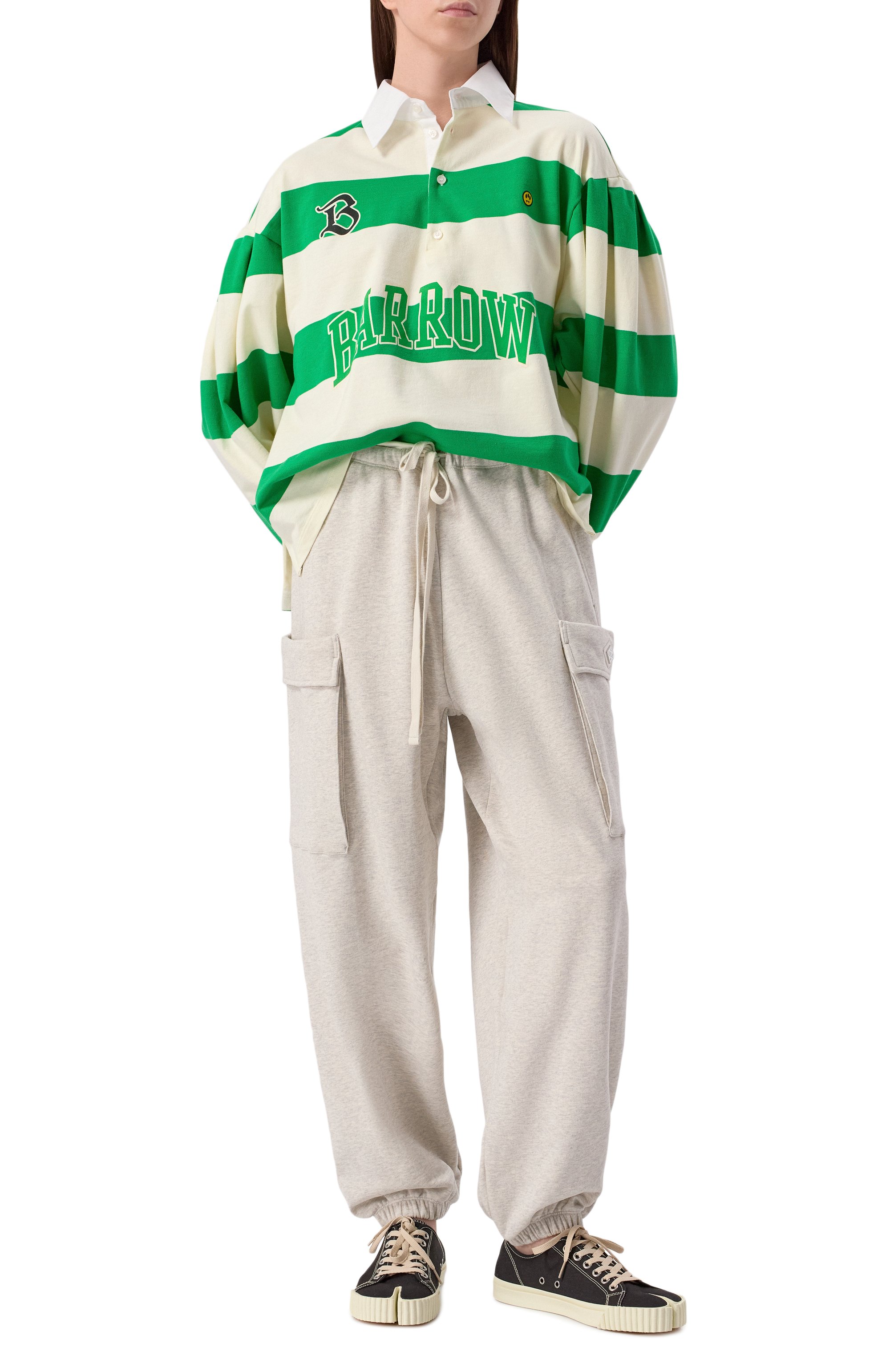 Хлопковое поло BARROW зеленого цвета по цене 27700 руб., арт. S5BWW0HS123, фото 2 Хлопковое поло BARROW, арт. S5BWW0HS123, фото 2