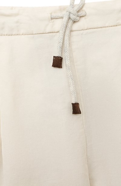 Брюки изо льна и хлопка BRUNELLO CUCINELLI, арт. B291DP113B, фото 3