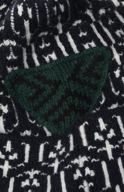 Шапка из шерсти и кашемира PRADA темно-синего цвета по цене 60000 руб., арт. UMD493-1ZJ0-F057L-212, фото 3 Шапка из шерсти и кашемира PRADA, арт. UMD493-1ZJ0-F057L-212, фото 3