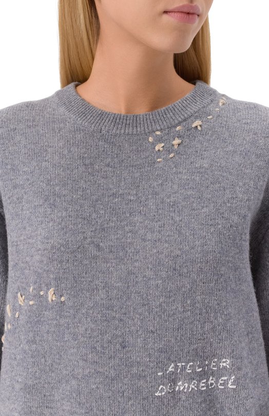 Свитер DOMREBEL 0FFICE KNIT CREWNECK Серый  0FFICE KNIT CREWNECK Фото 5