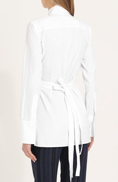 Приталенная хлопковая блуза HELMUT LANG, арт. H07HW516, фото 4