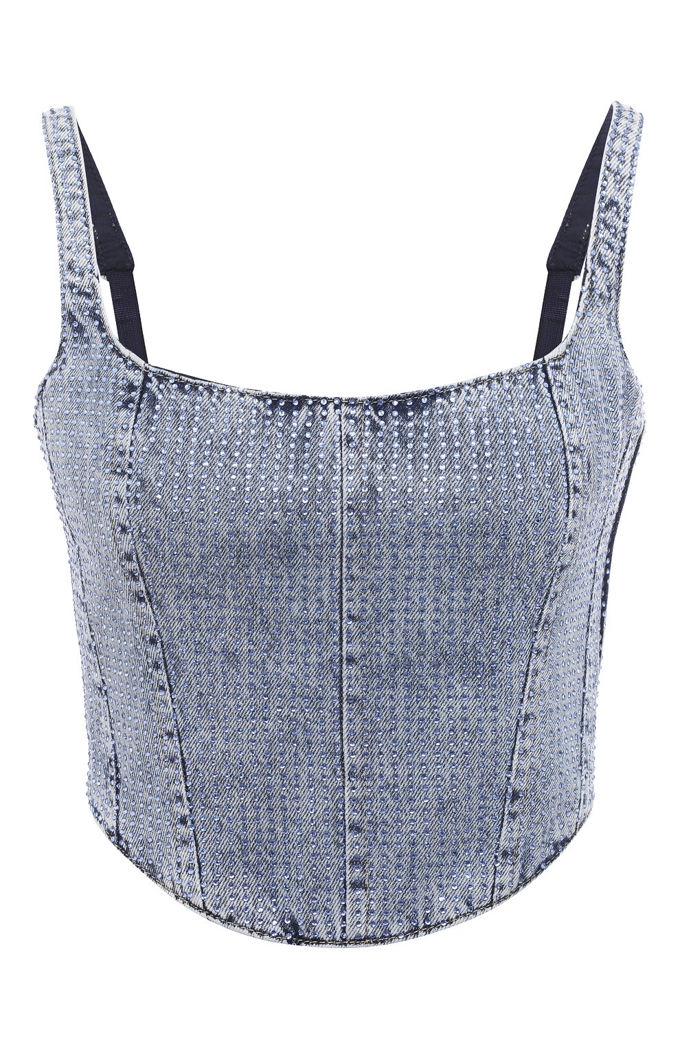 Джинсовый бра-топ PATRIZIA PEPE, арт. 2C1470_D043, фото 1