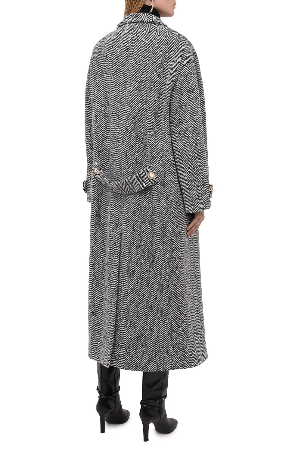 Шерстяное пальто ALESSANDRA RICH, арт. FAB2286-F3007, фото 4