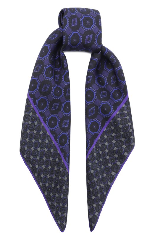 Шелковый платок Dries Van Noten 011300-2210-401 Фиолетовый 011300-2210-401