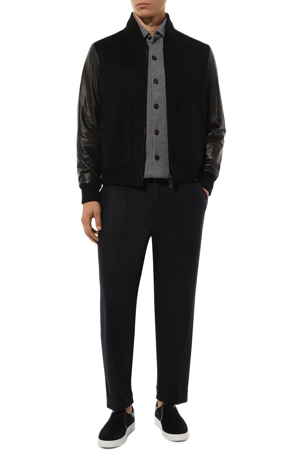 Шерстяные брюки KITON темно-синего цвета по цене 154500 руб., арт. UPKN023K0118E07, фото 2 Шерстяные брюки KITON, арт. UPKN023K0118E07, фото 2