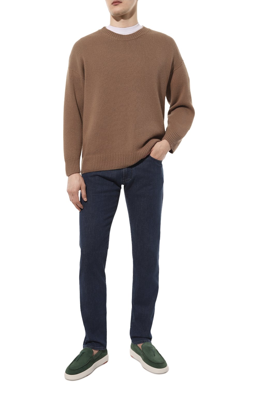 Замшевые слипоны SANTONI, арт. MBCD21439BARCSB5V29, фото 2