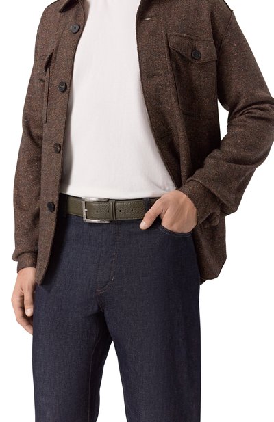 Кожаный ремень STEFANO RICCI серого цвета по цене 109000 руб., арт. N382VD/A516P, фото 2 Кожаный ремень STEFANO RICCI, арт. N382VD/A516P, фото 2