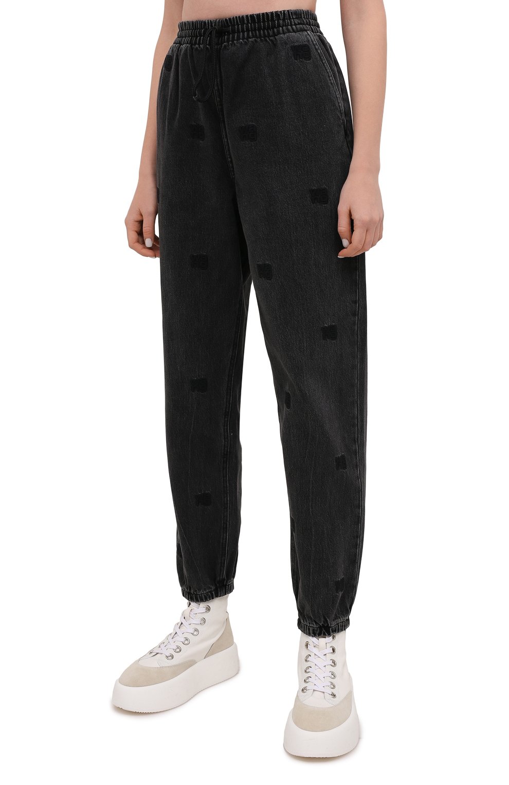 Джинсы ALEXANDER WANG темно-серого цвета по цене 53450 руб., арт. 4DC2214933, фото 3 Джинсы ALEXANDER WANG, арт. 4DC2214933, фото 3