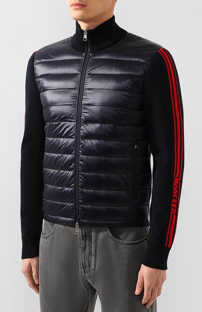 Комбинированный кардиган MONCLER, арт. F1-091-9B500-00-V9059, фото 3