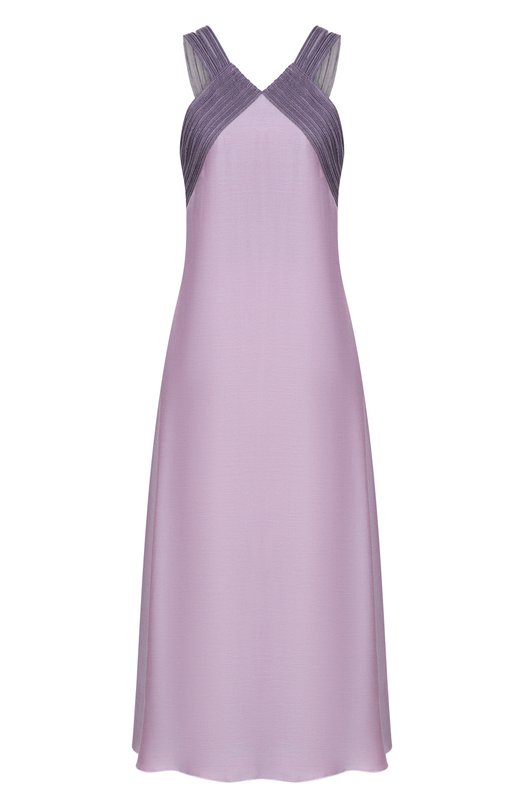 Платье из лиоцелла и вискозы Giorgio Armani GW002518/TE20155 Фиолетовый GW002518/TE20155