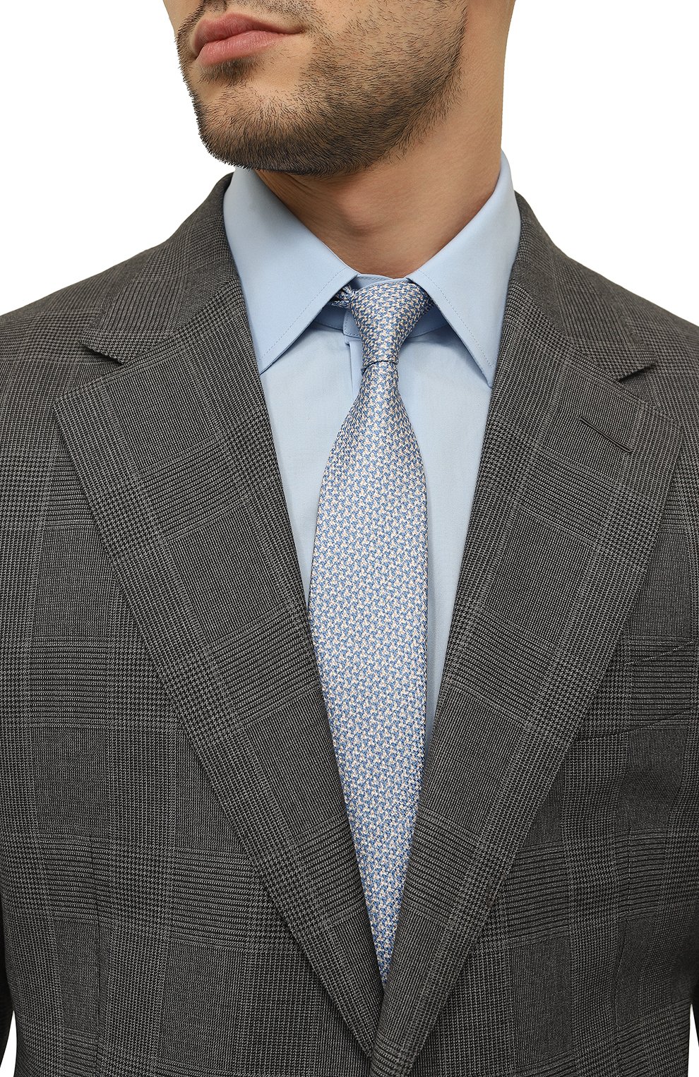 Шелковый галстук LUIGI BORRELLI, арт. CR484101, фото 2