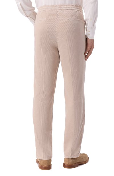 Вельветовые брюки BRUNELLO CUCINELLI светло-бежевого цвета по цене 143500 руб., арт. M280UE1710, фото 4 Вельветовые брюки BRUNELLO CUCINELLI, арт. M280UE1710, фото 4