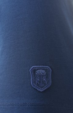 Мужская хлопковая футболка CORNELIANI синего цвета, арт. 25G586-2525028 | Фото 6 (Длина (для топов): Стандартные; Рукава: Короткие; Материал внешний: Хлопок; Принт: Без принта; Стили: Кэжуэл; Кросс-КТ: Джерси; Мужское Кросс-КТ: Футболка-одежда)