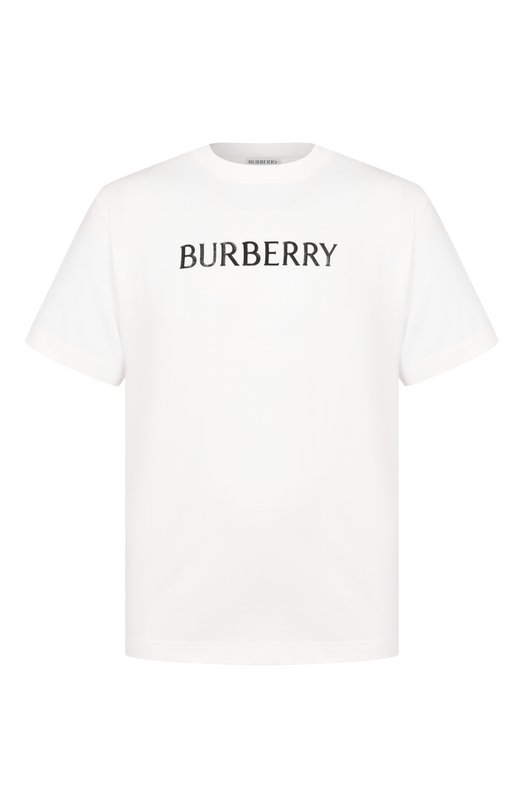 Хлопковая футболка Burberry 8122389 Белый 8122389