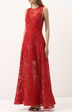 Приталенное кружевное платье-макси ELIE SAAB, арт. 9472, фото 1