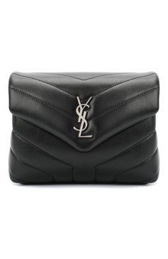 Женская сумка loulou toy SAINT LAURENT черного цвета, арт. 630951/DV706 | Фото 1 (Сумки-технические: Сумки через плечо; Материал: Натуральная кожа; Материал сплава: Проставлено; Размер: mini; Ремень/цепочка: На ремешке; Драгоценные камни: Проставлено)