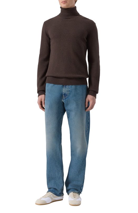 Шерстяной свитер MM6 SH2HA0012/M13187 Коричневый  SH2HA0012/M13187 Фото 2