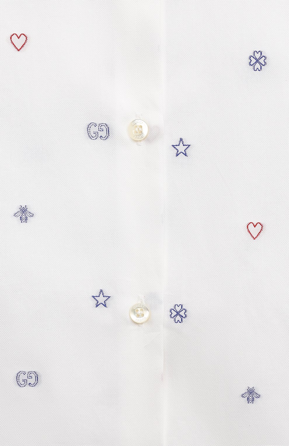 Хлопковая блузка GUCCI, арт. 629516 XWAKV, фото 3