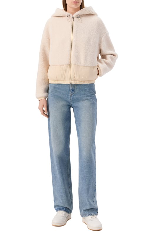 Утепленная куртка Emporio Armani EW001371/AF16465 Кремовый  EW001371/AF16465 Фото 2