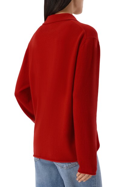 Кашемировый кардиган ALLUDE красного цвета по цене 72650 руб., арт. 265/11161, фото 4 Кашемировый кардиган ALLUDE, арт. 265/11161, фото 4