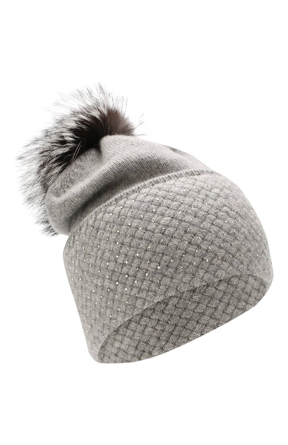 Кашемировая шапка WILLIAM SHARP, арт. A16-14/SILVER F0X NATURAL, фото 1