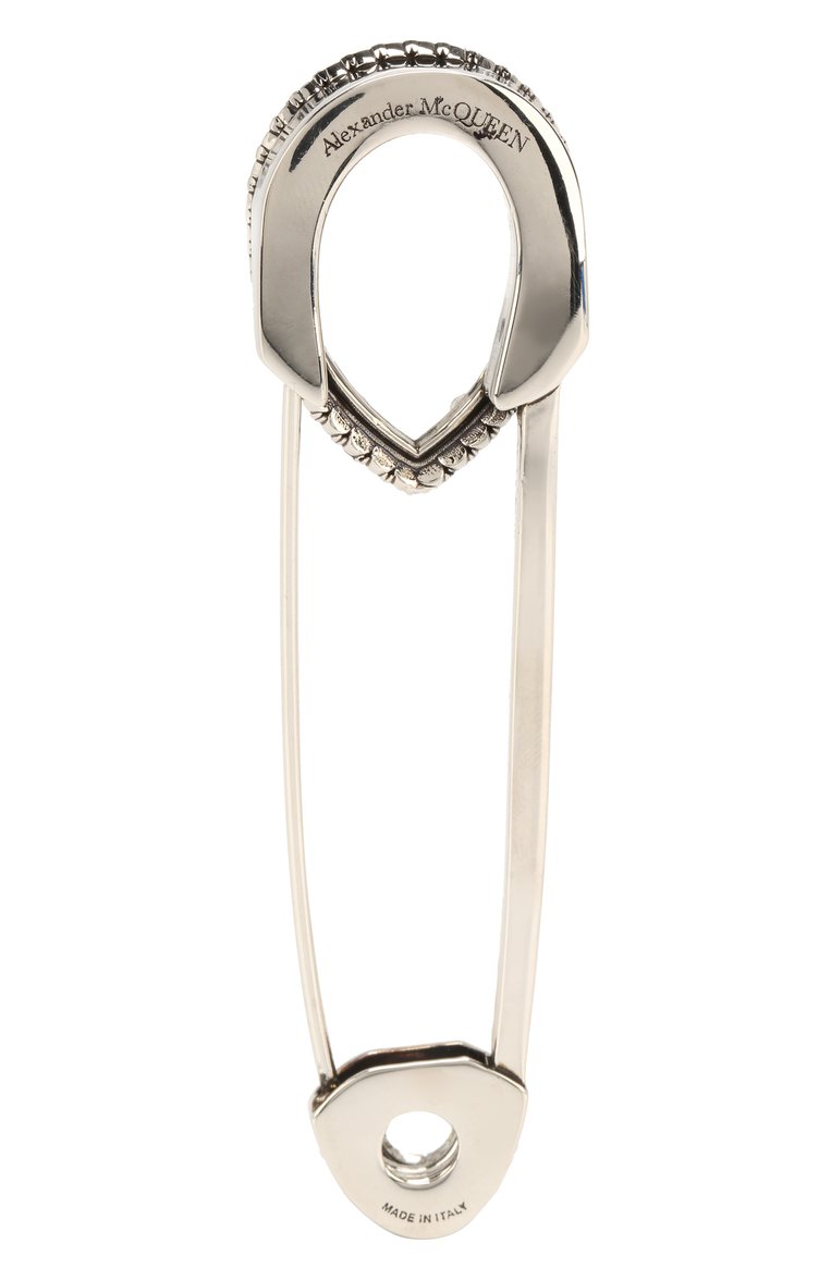 Женская брошь ALEXANDER MCQUEEN серебряного цвета, арт. 584277/J160Y | Фото 3 (Статус проверки: Проверена категория; Материал: Металл; Региональные ограничения белый список (Axapta Mercury): Не проставлено; Нос: Не проставлено)