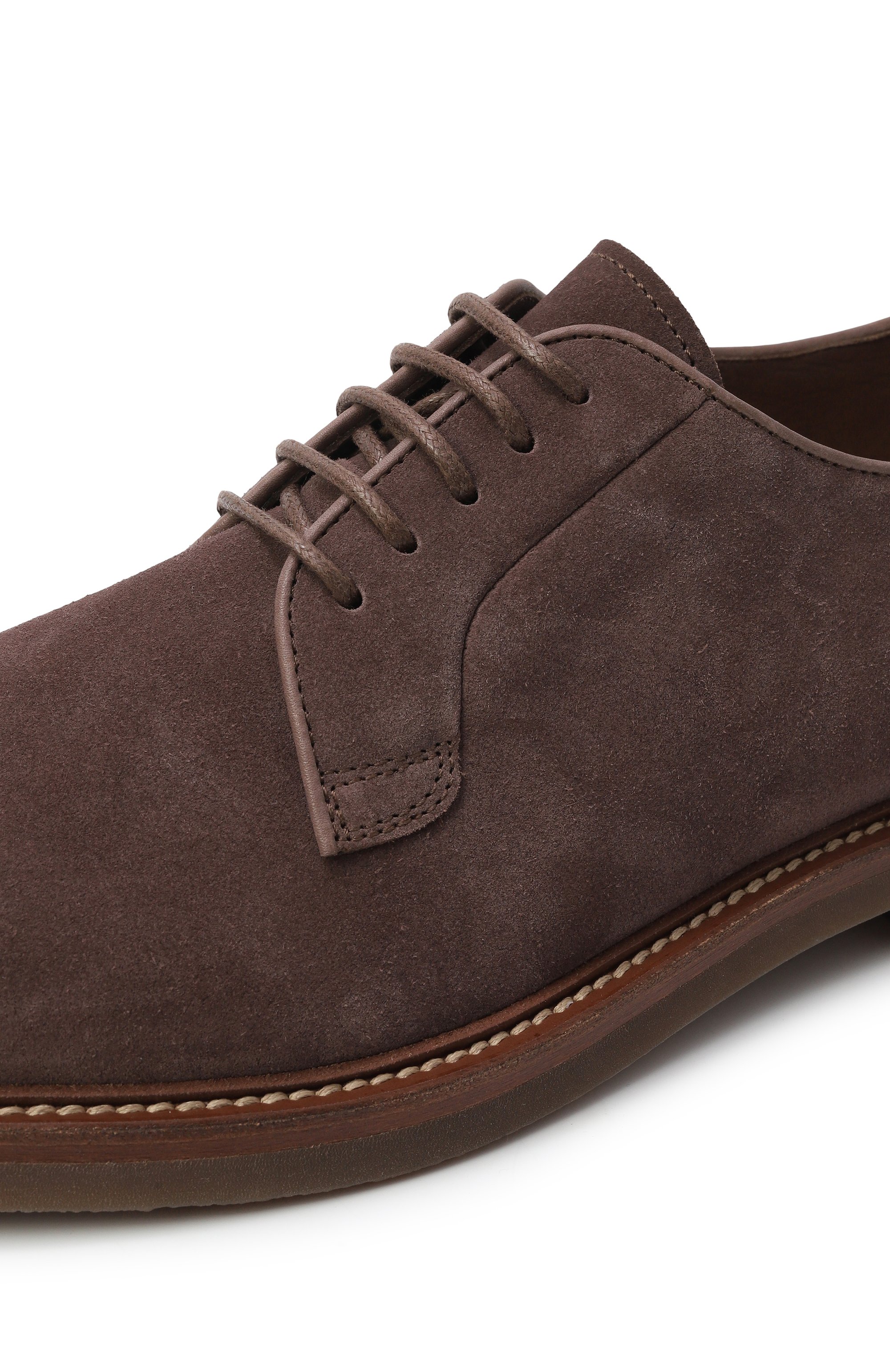 Замшевые дерби BRUNELLO CUCINELLI, арт. MZUNICE722, фото 7