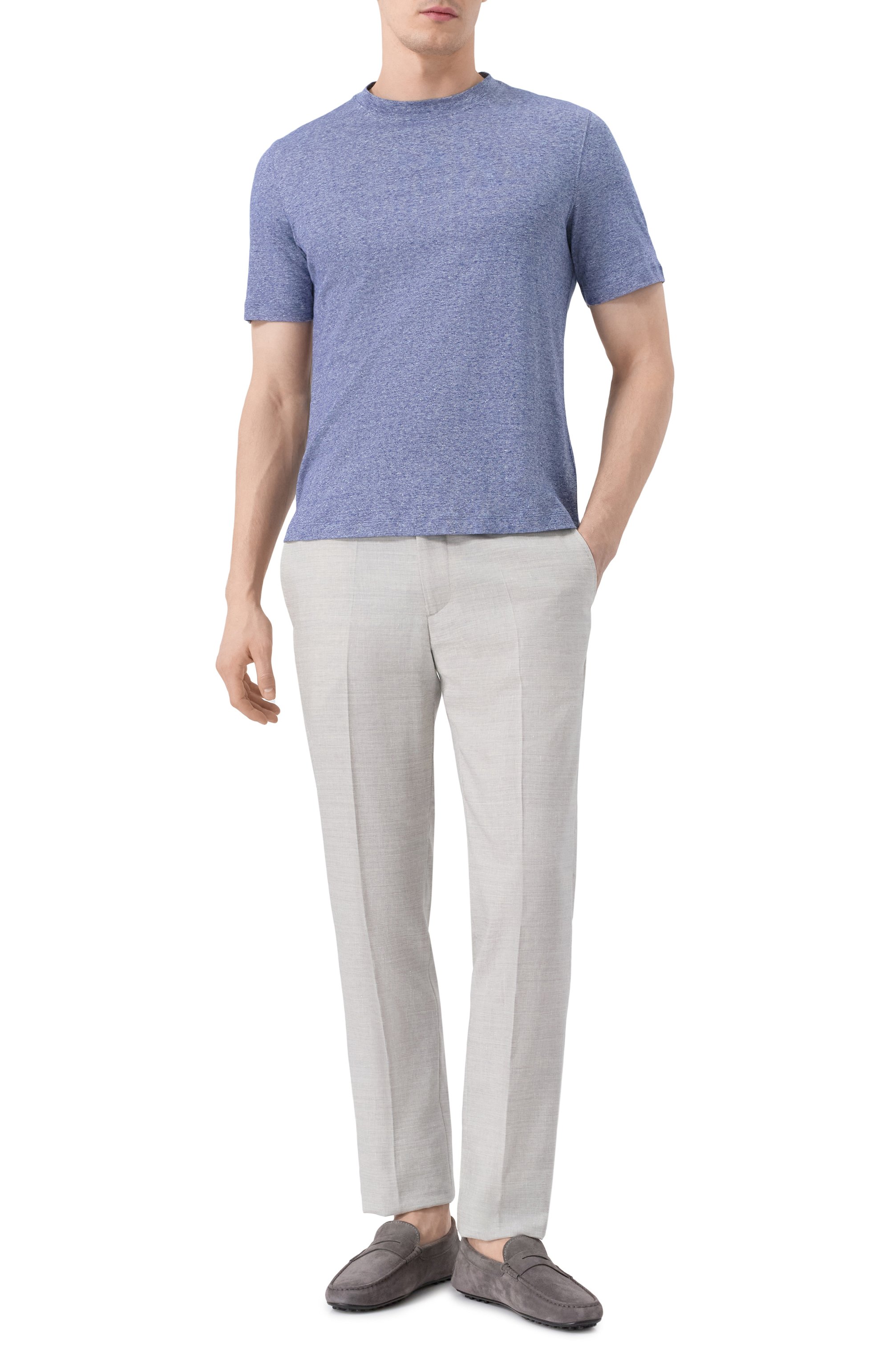 Брюки изо льна и шерсти STEFANO RICCI, арт. M1T8000006/WL003L, фото 2