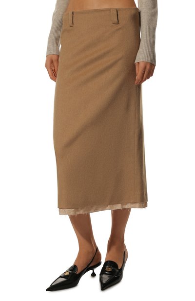 Шерстяная юбка MIU MIU, арт. MG1776-165-F0040, фото 3