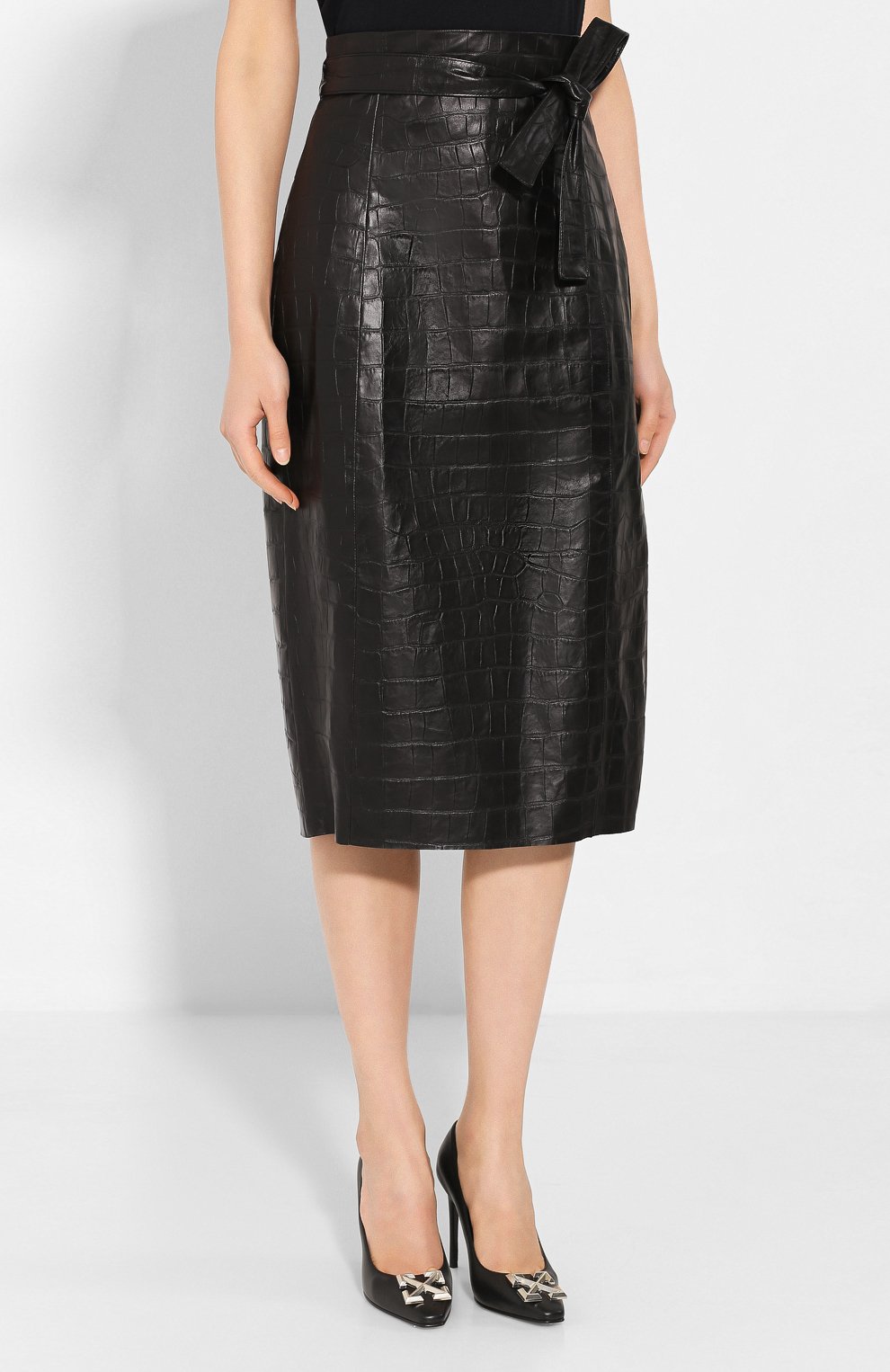 Кожаная юбка DROME, арт. DPD1796P/D1806P, фото 3