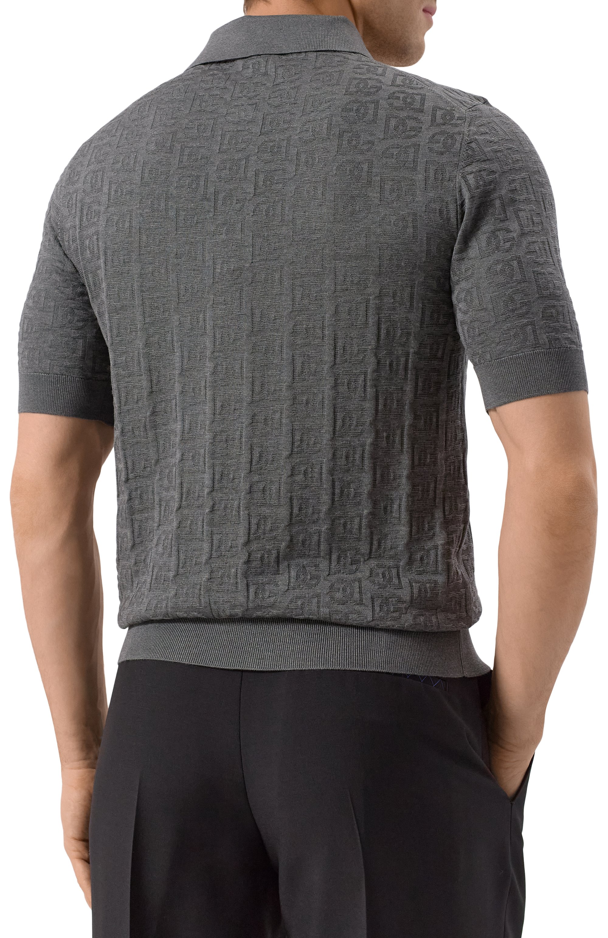 Шелковое поло DOLCE & GABBANA, арт. GXZ15T/JBSKE, фото 4