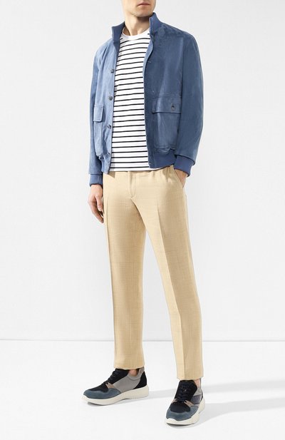 Кожаные кроссовки GIORGIO ARMANI, арт. X2X080/XL923, фото 2