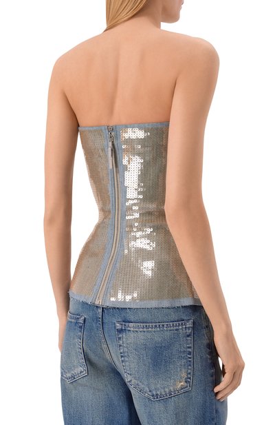 Топ с отделкой пайетками RICK OWENS, арт. RP01F6127/SRAWM1, фото 4