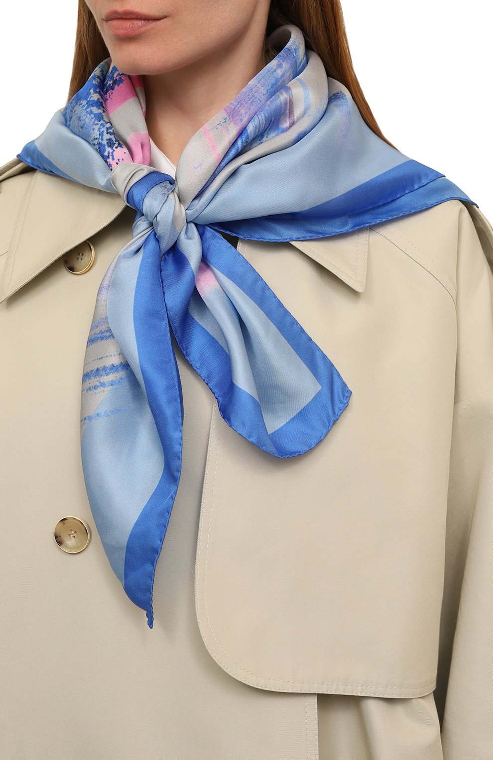 Шелковый платок EMPORIO ARMANI, арт. 635348/4F310, фото 2