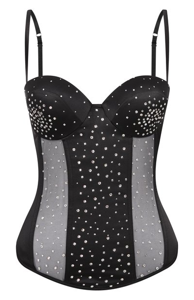 Женский шелковый корсет с отделкой кристаллами swarovski I.D. SARRIERI, арт. M56872