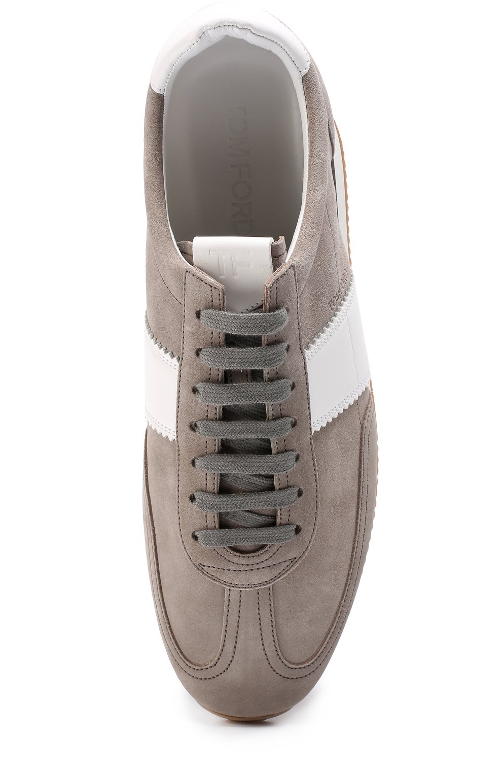 Замшевые кроссовки с контрастными кожаными вставками TOM FORD, арт. J0948T/RSK, фото 5