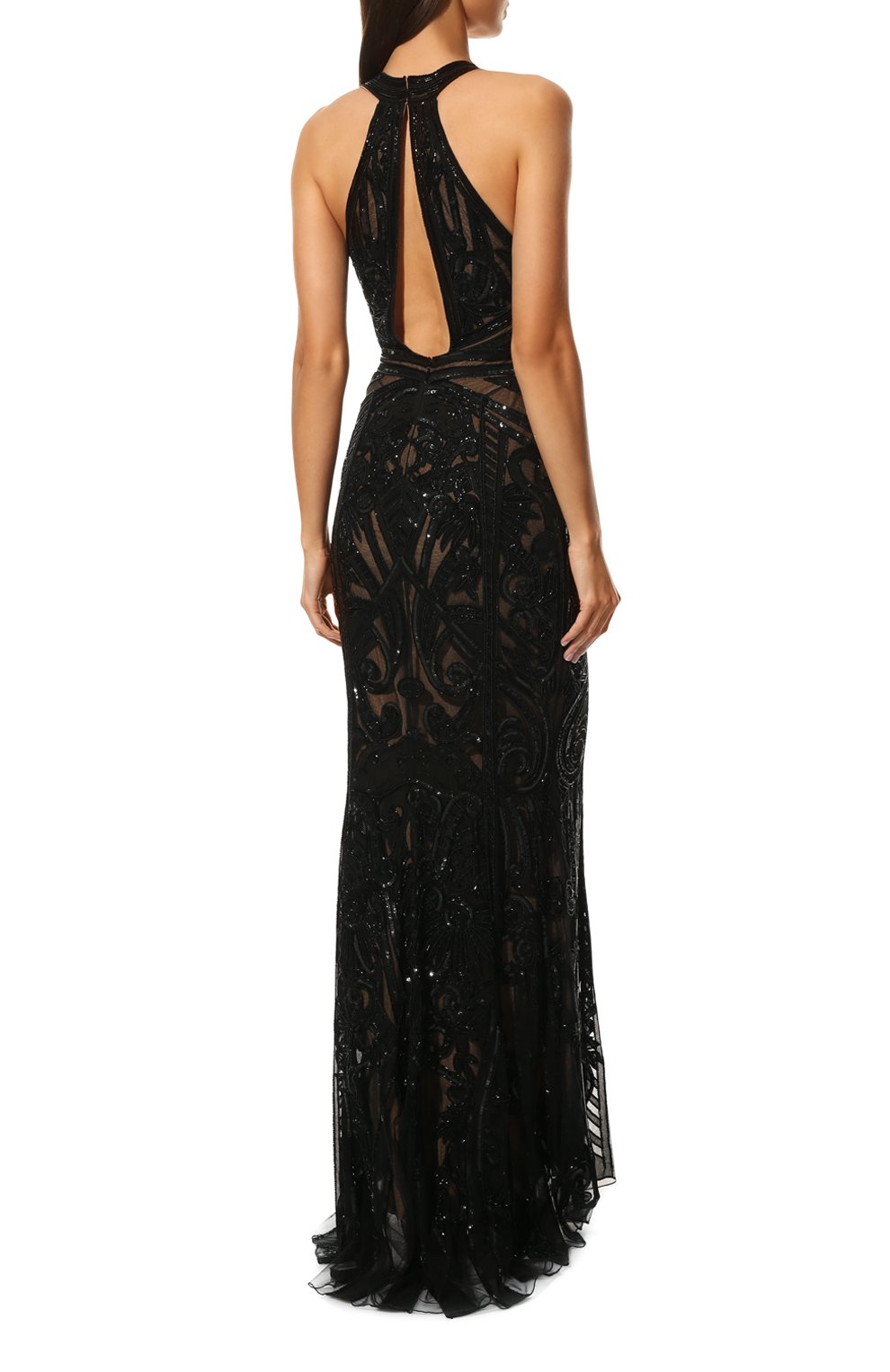 Шелковое платье ZUHAIR MURAD черного цвета по цене 995000 руб., арт. DRS18010/EMTU005, фото 4 Шелковое платье ZUHAIR MURAD, арт. DRS18010/EMTU005, фото 4