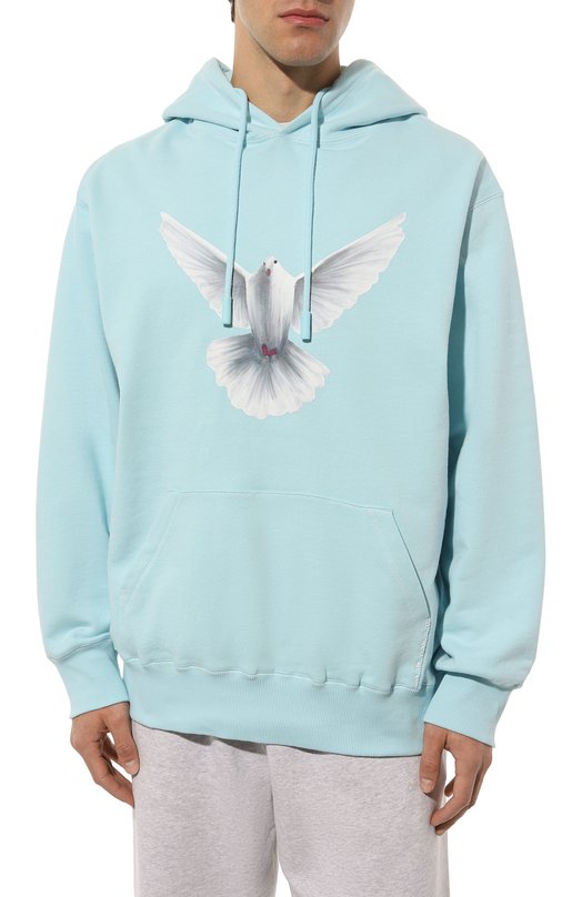 Хлопковое худи 3.Paradis Голубой, фото 3