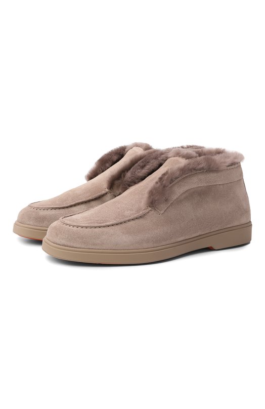 Замшевые ботинки Yalta Santoni WUYG58457TTGAPFR Бежевый WUYG58457TTGAPFR