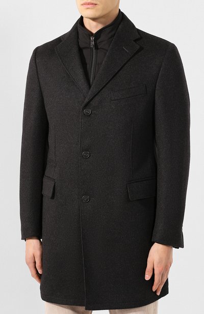Шерстяное пальто CORNELIANI, арт. 841584-9813179/00, фото 3