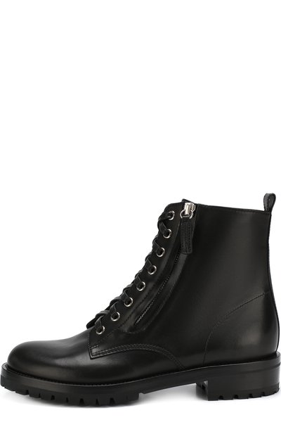 Кожаные ботинки на шнуровке с молнией GIANVITO ROSSI, арт. G70695.20CU0.VIPNER0, фото 3