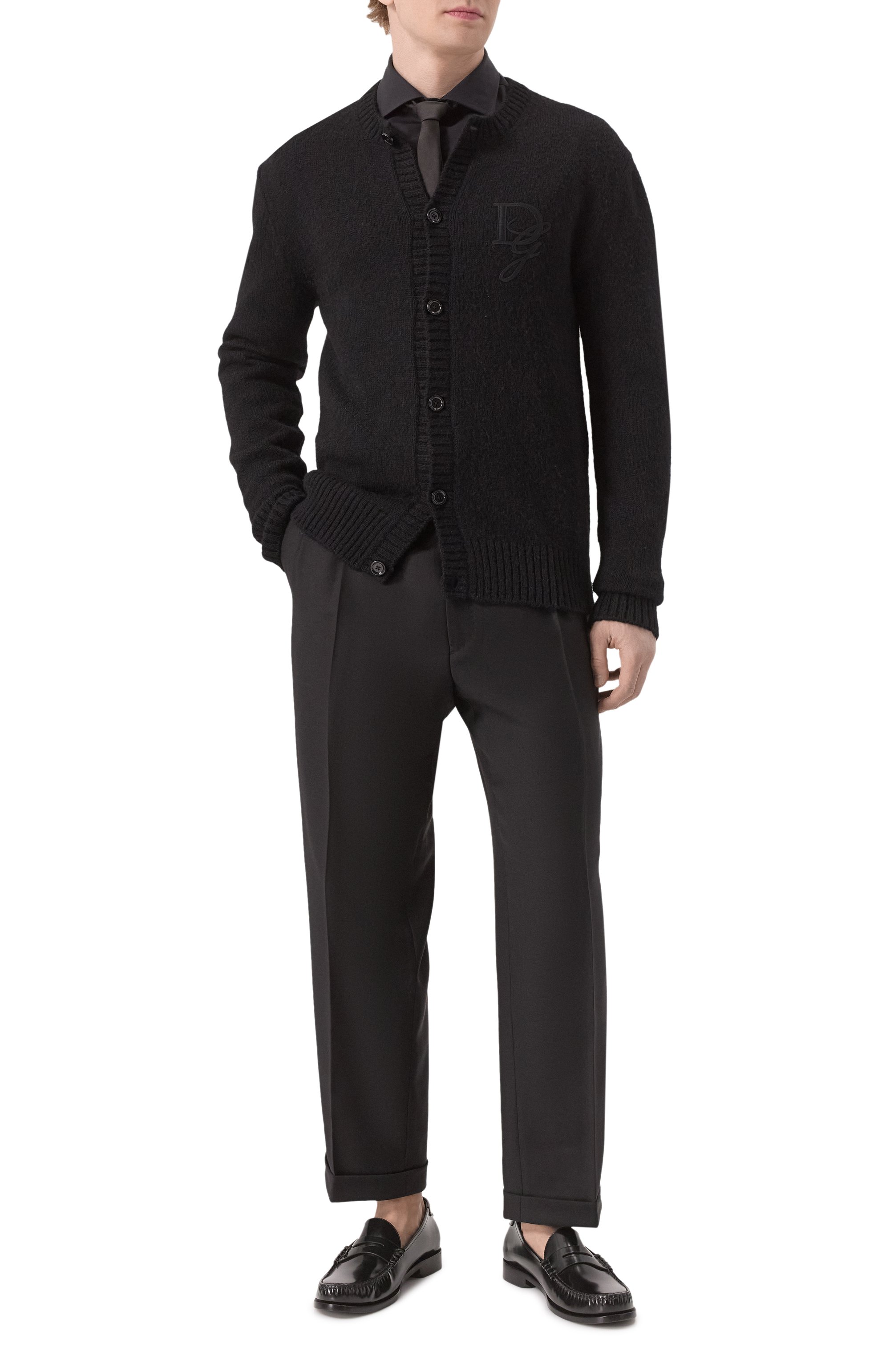 Кожаные пенни-лоферы le loafer SAINT LAURENT, арт. 670231/AAA7R, фото 2