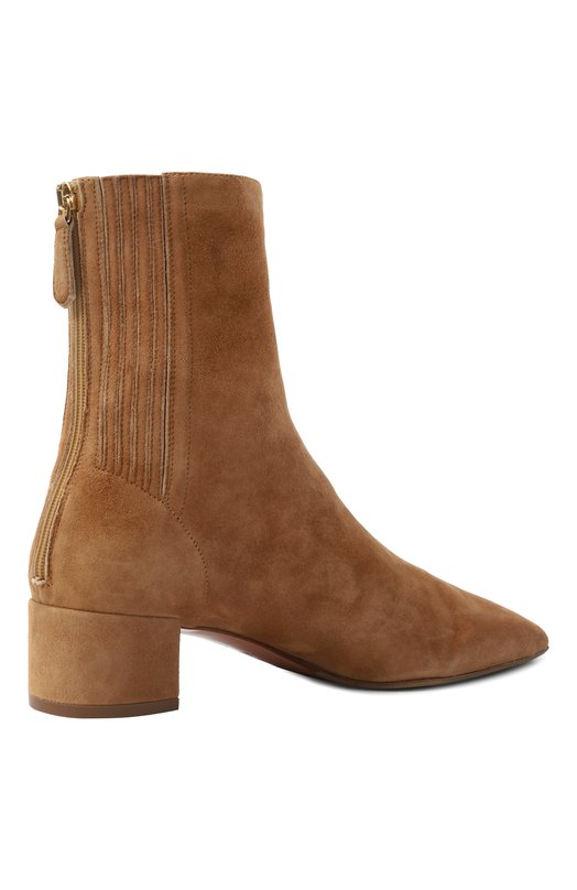Замшевые ботильоны Saint Honore 35 Aquazzura SH0MIDB8/SUE Бежевый  SH0MIDB8/SUE Фото 5