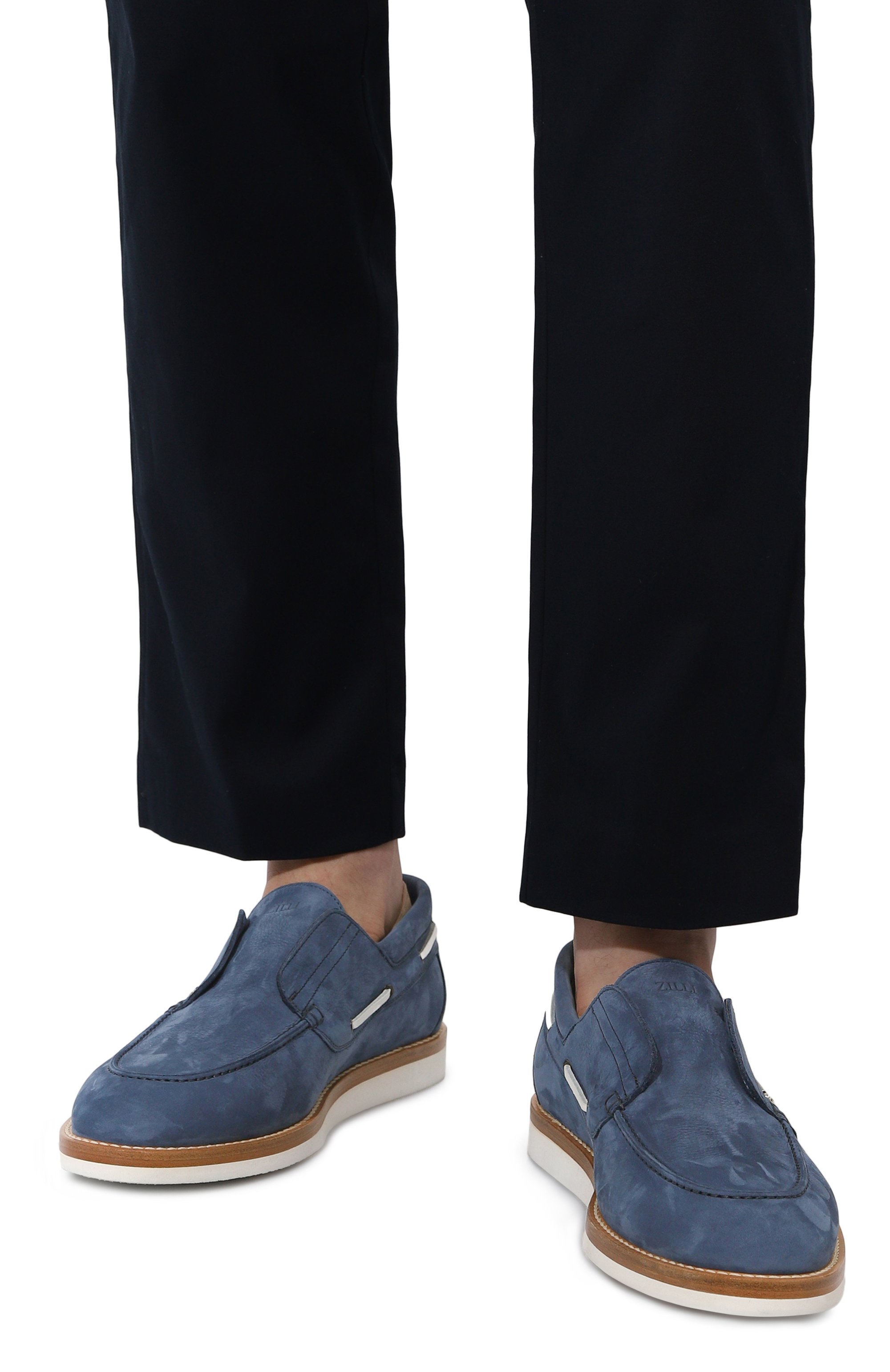 Замшевые лоферы ZILLI, арт. H0077AM1003VHA001, фото 3