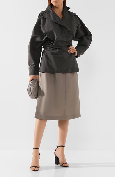 Хлопковая рубашка ACNE STUDIOS темно-серого цвета по цене 52650 руб., арт. AC0173, фото 2 Хлопковая рубашка ACNE STUDIOS, арт. AC0173, фото 2