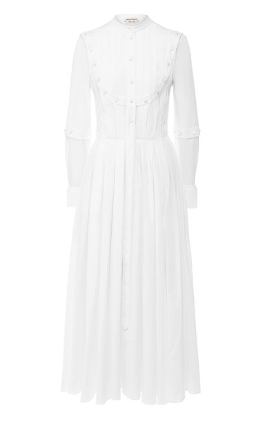 Женское хлопковое платье ALEXANDER MCQUEEN, арт. 596429/QAAAD